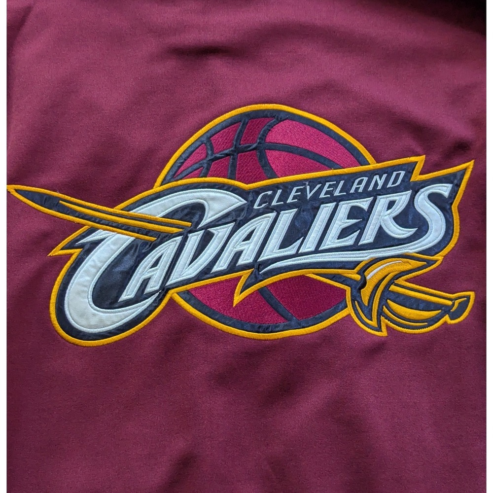 G-III Cleveland Cavaliers Track Jacket Mens M Wine Gold NBA Carl Banks Full Zip‎ - Picture 4 of 11